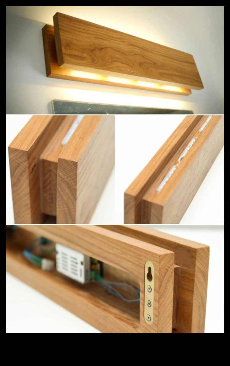 Aplice din lemn DIY: creați corpuri de iluminat cu farmec natural